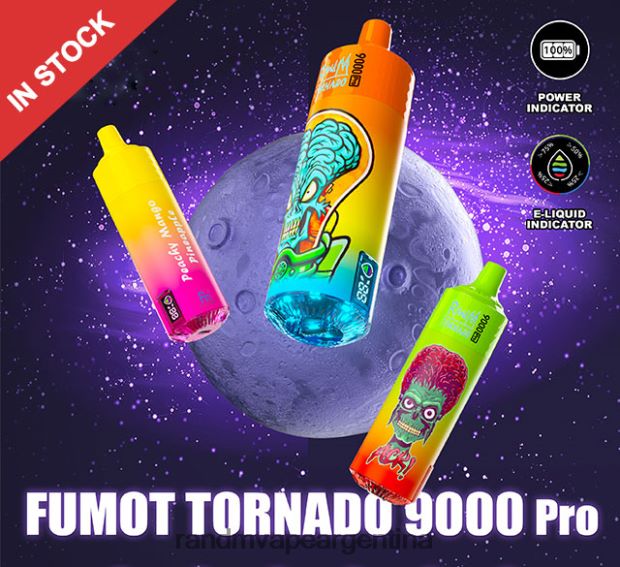 Fumot RandM Tornado Dispositivo vape 9000 pro con batería y pantalla ejuice versión 2 fresa frambuesa cereza hielo N8LB206 RandM Vape Review
